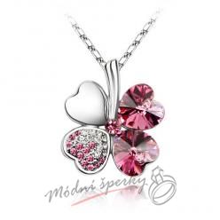 Sweet Four-leaf rose s krystaly SWAROVSKI ELEMENTS