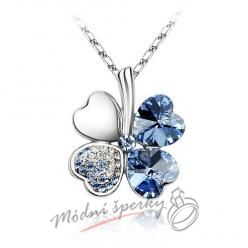 Sweet Four-leaf light sapphire s krystaly SWAROVSKI ELEMENTS