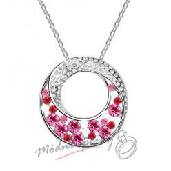 Záhadný kruh srůžovými kamínky - s krystaly SWAROVSKI ELEMENTS