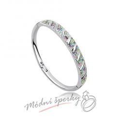 Náramek s krystaly Swarovski Elements stripes multicolor