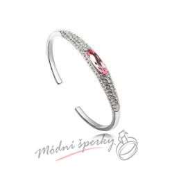 Náramek s krystaly Swarovski Elements Sparkling rose