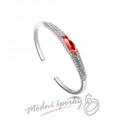 Náramek s krystaly Swarovski Elements Sparkling red