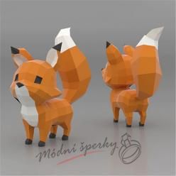 3D skládačka liška