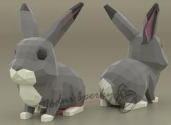 3D skládačka králíček